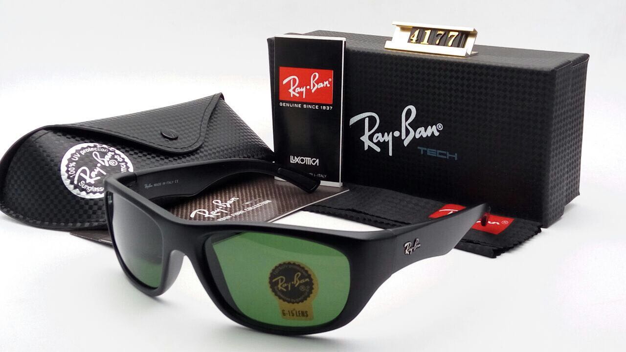 RAY-BAN Black & Black 4177 Sports Riding Wear Men's Sunglass.