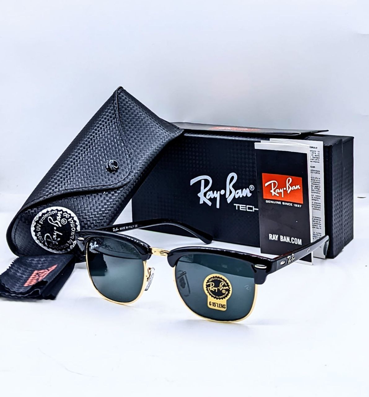 Latest Fancy All Season Special Ray Ban RB Club Master Trending Hot Favorite Fashionable Sunglass For Unisex.