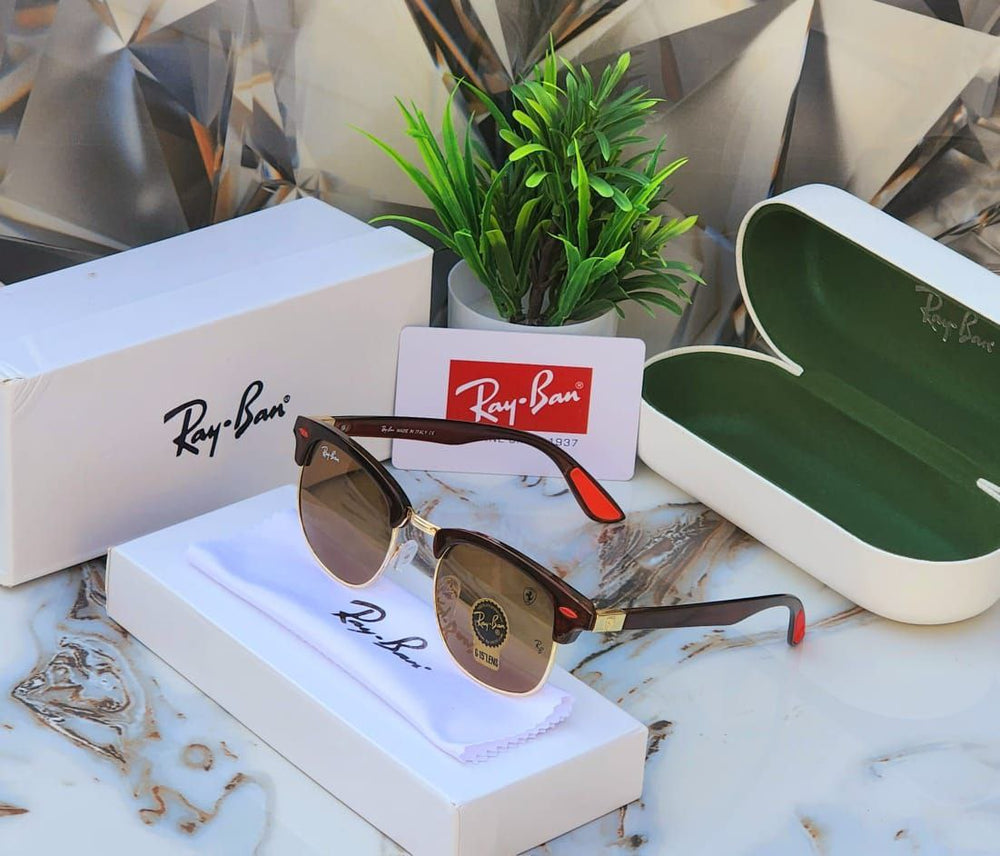 Latest Fancy All Season Special Ray Ban RB Club Master Trending Hot Favorite Fashionable Sunglass For Unisex.