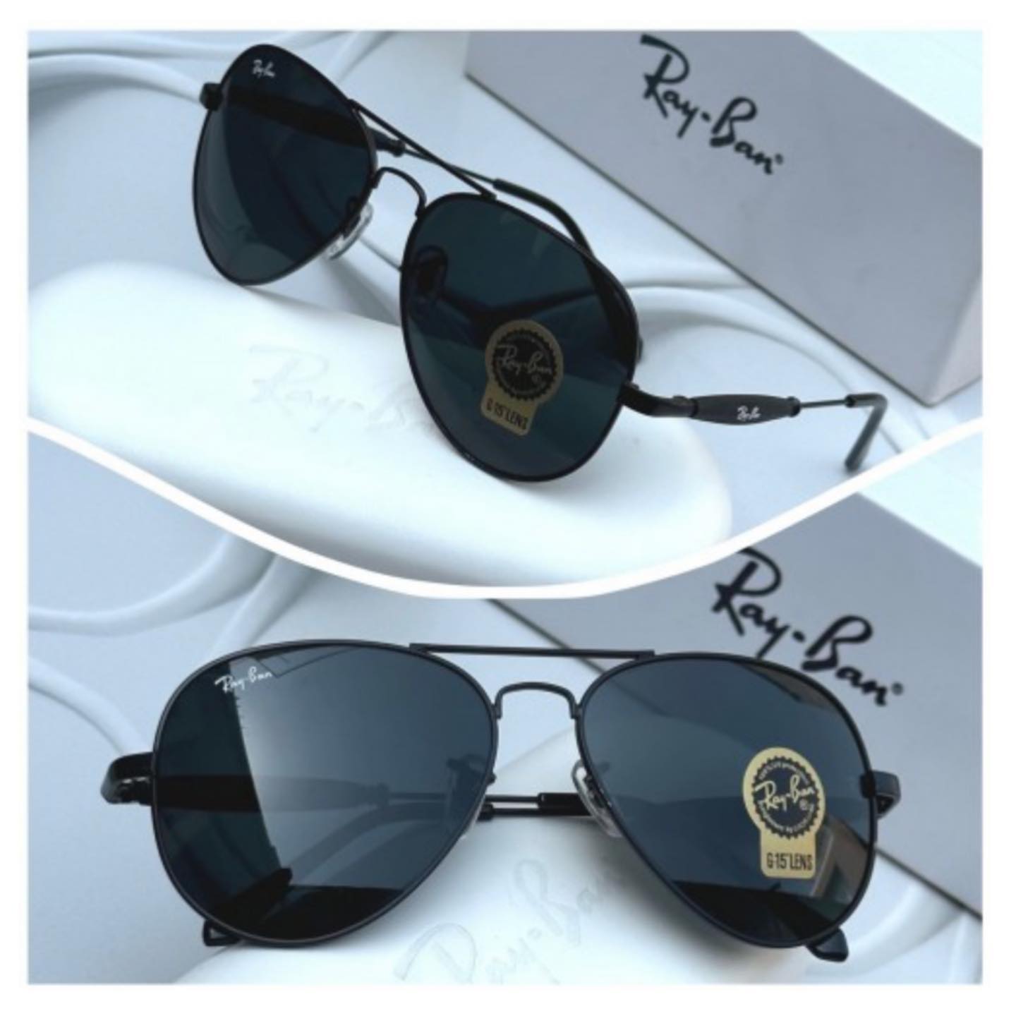 New Vintage Branded Ray-Ban With 100% UV Oval 3517 Trendy luxury Men & Women Sunglass