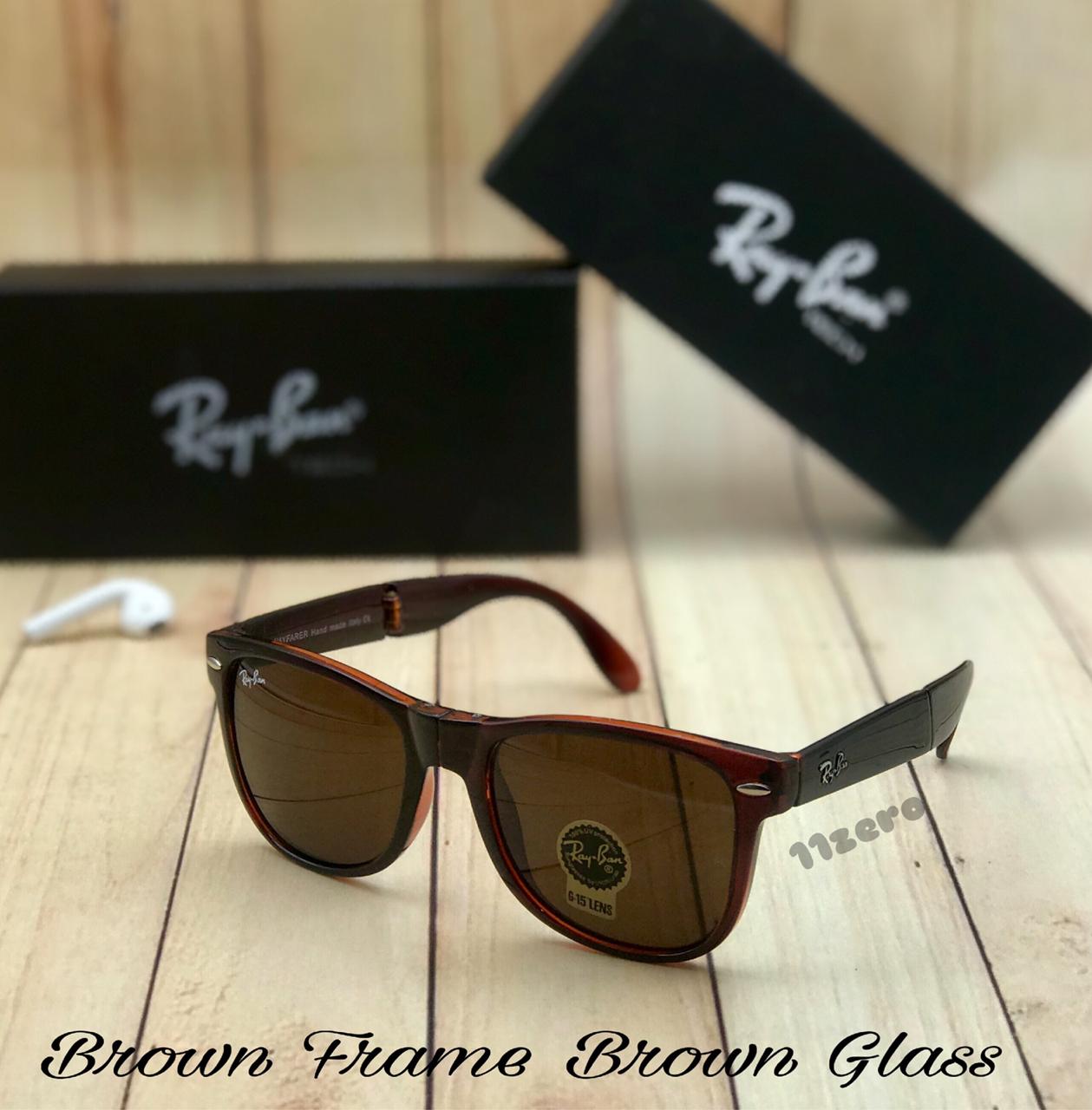 RAY-BAN New Attractive Brown 2140 Wayfarer Style Sunglass For Unisex