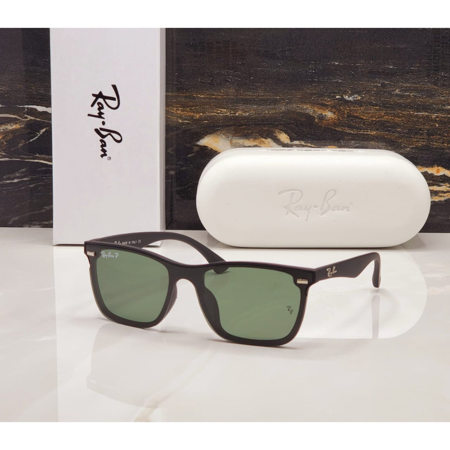 New Vintage Branded Ray-Ban With 100% UV Square 4487 Trendy luxury Men & Women Sunglass