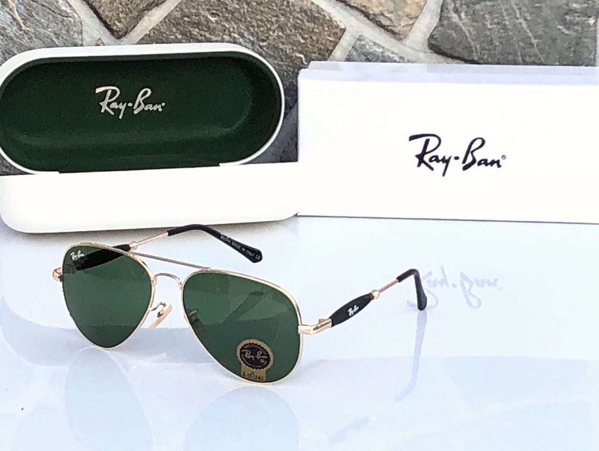 RAY-BAN New Fancy Men's Shaded Oval Metal Trendy Hot Favourite Wintage Sunglass For Unisex.