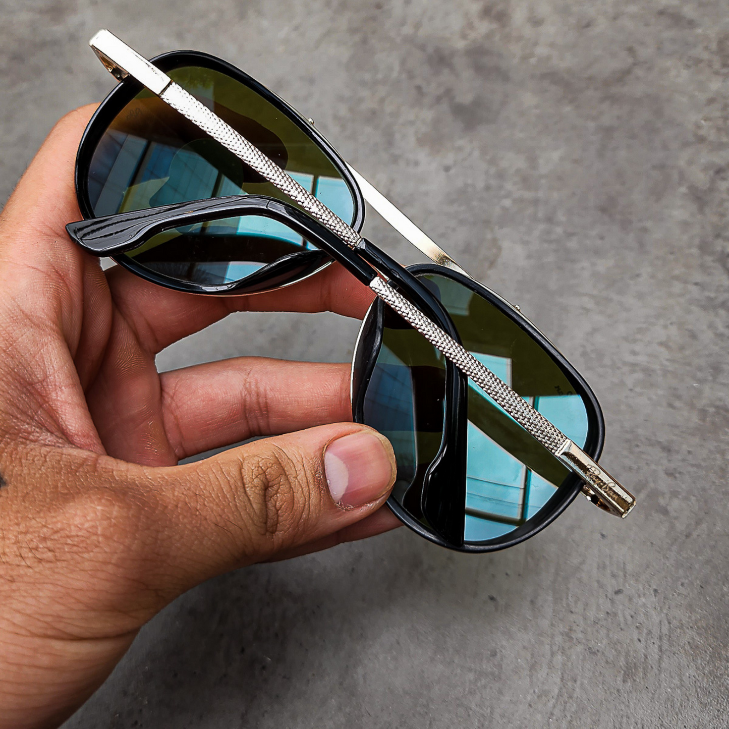 RAY-BAN Brown & Gold 4414 Causal Latest Sunglass For Unisex.