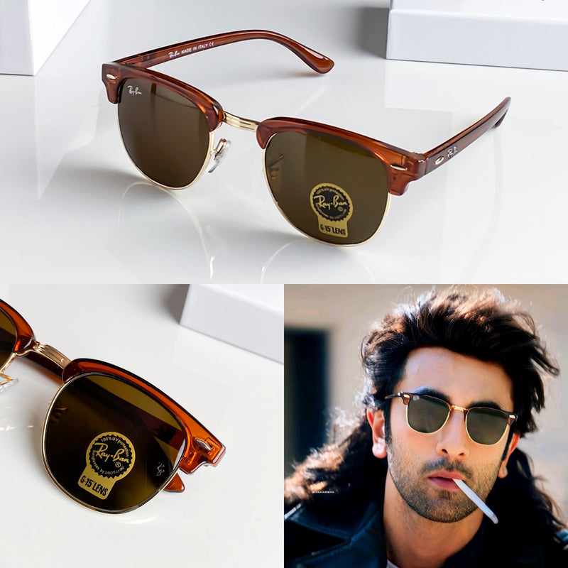 Latest Fancy All Season Special Ray Ban RB Club Master Trending Hot Favorite Fashionable Sunglass For Unisex.