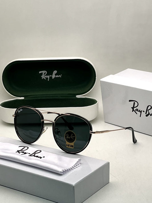 Ray-Ban Latest Fancy All Season Special RB Square Black & Gold 5328 Trending Hot Favorite Fashionable Sunglass For Unisex.