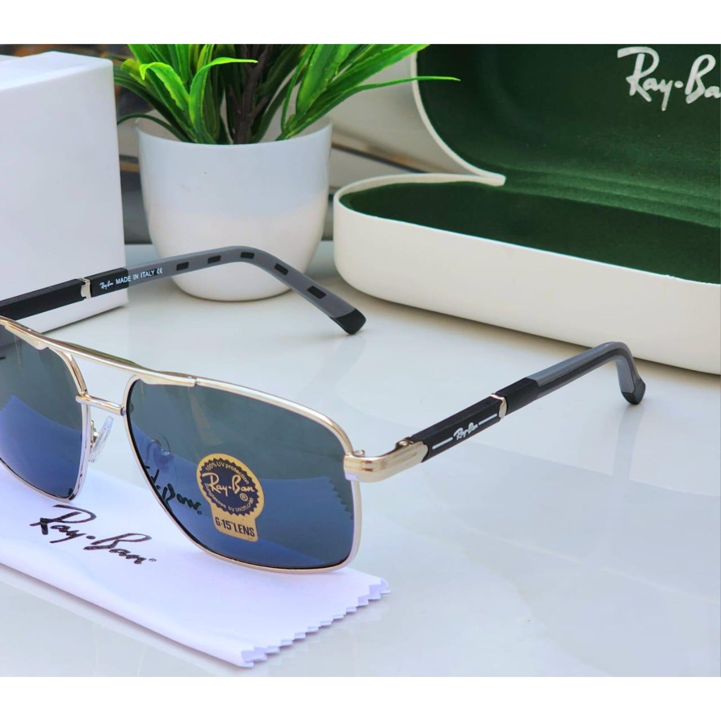 Ray-Ban Latest Fancy All Season Special RB Square 9713 Trending Hot Favorite Fashionable Sunglass For Unisex.