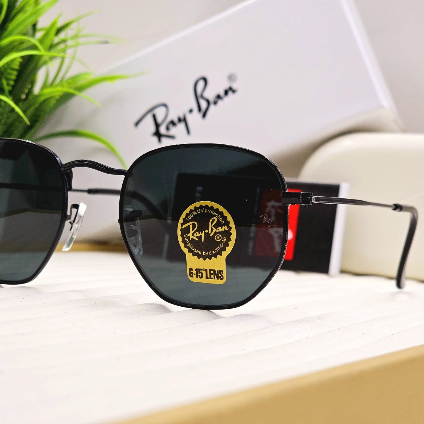 Latest Fancy All Season Special Ray Ban RB Hexagaon Trending Hot Favorite Fashionable Sunglass For Unisex.