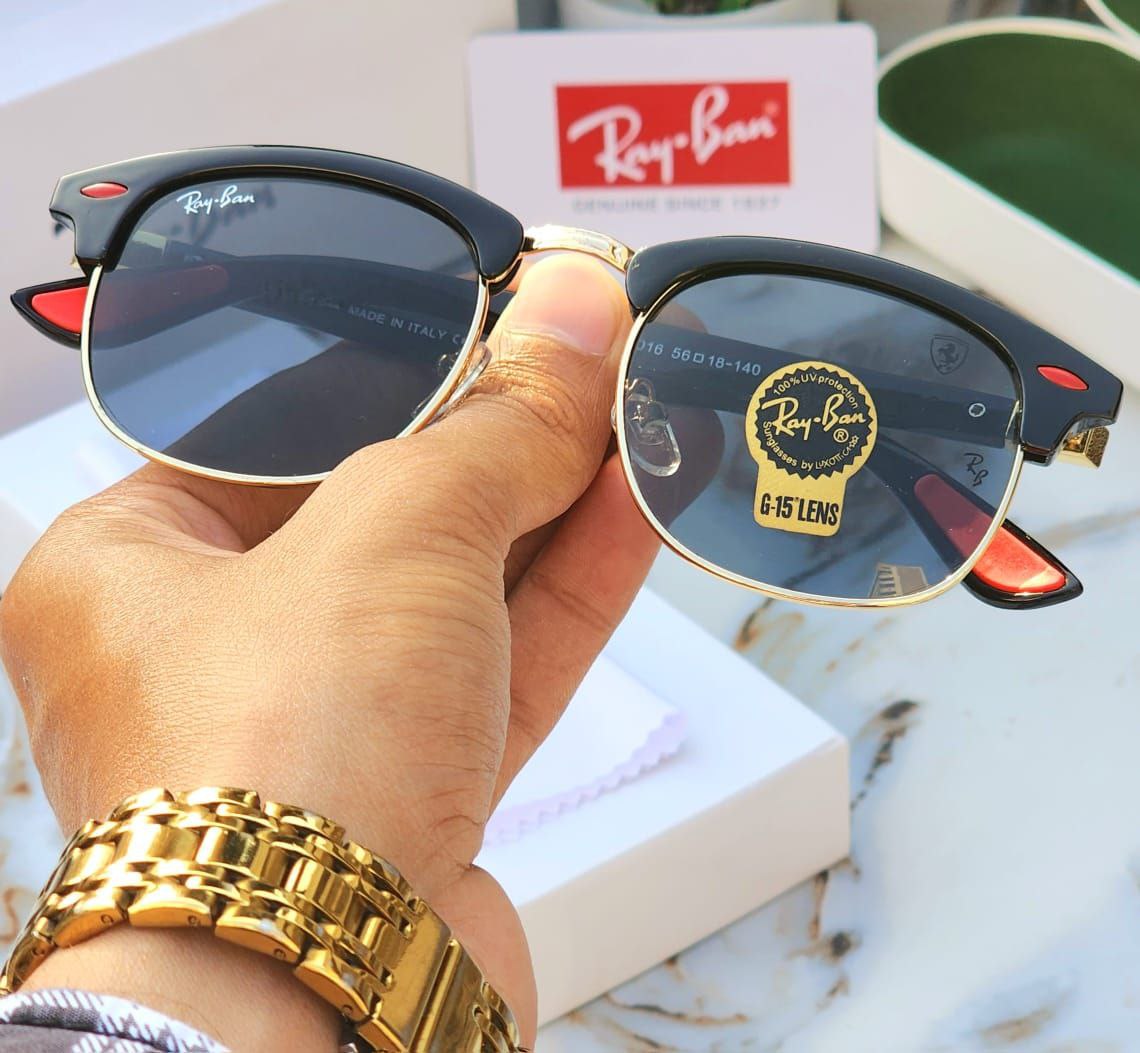 Latest Fancy All Season Special Ray Ban RB Club Master Trending Hot Favorite Fashionable Sunglass For Unisex.