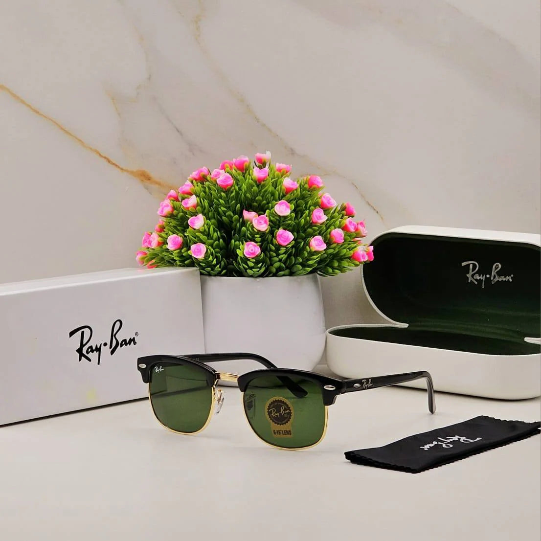 Latest Fancy All Season Special Ray Ban RB Club Master Trending Hot Favorite Fashionable Sunglass For Unisex.
