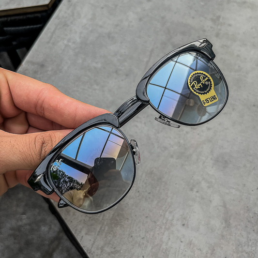 RAY-BAN New Stylish Blue Shaded & Black 3016 Sunglass For Unisex