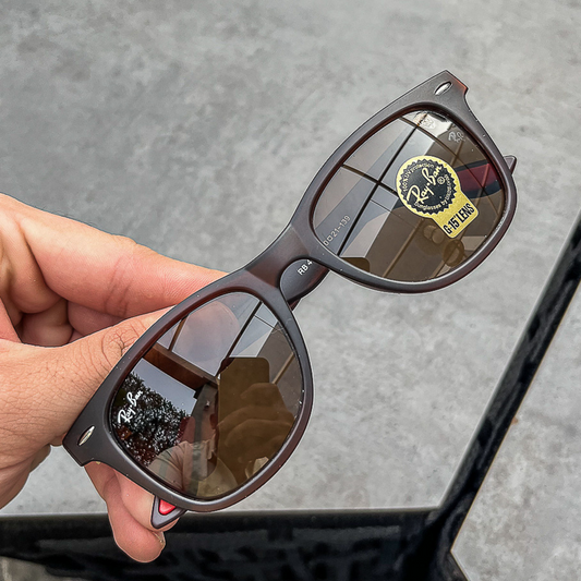 RAY-BAN New Stylish Brown & Black 4195 Square Sunglass For Unisex
