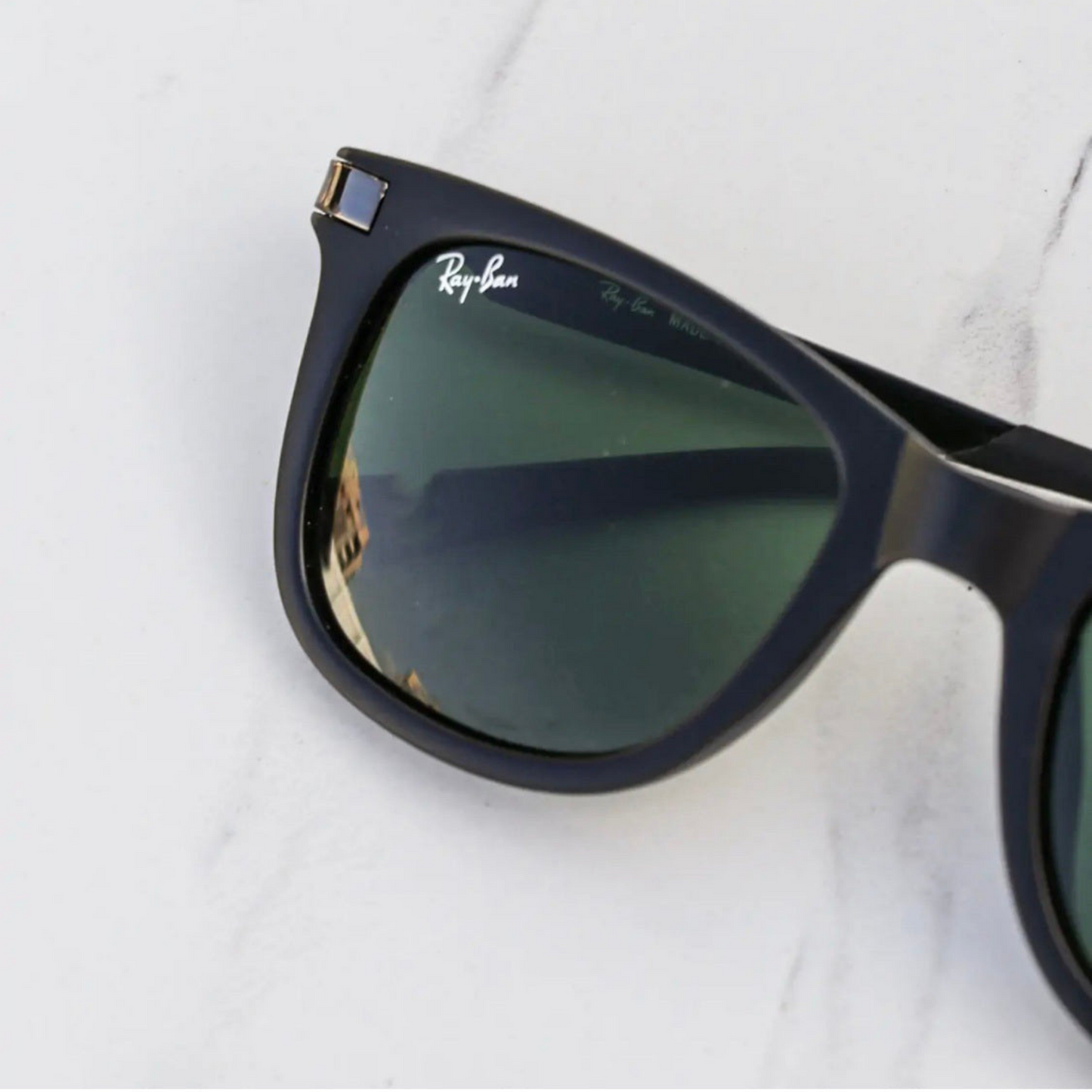 RAY-BAN New Addition Green & Black 4287 Square Sunglass For Unisex