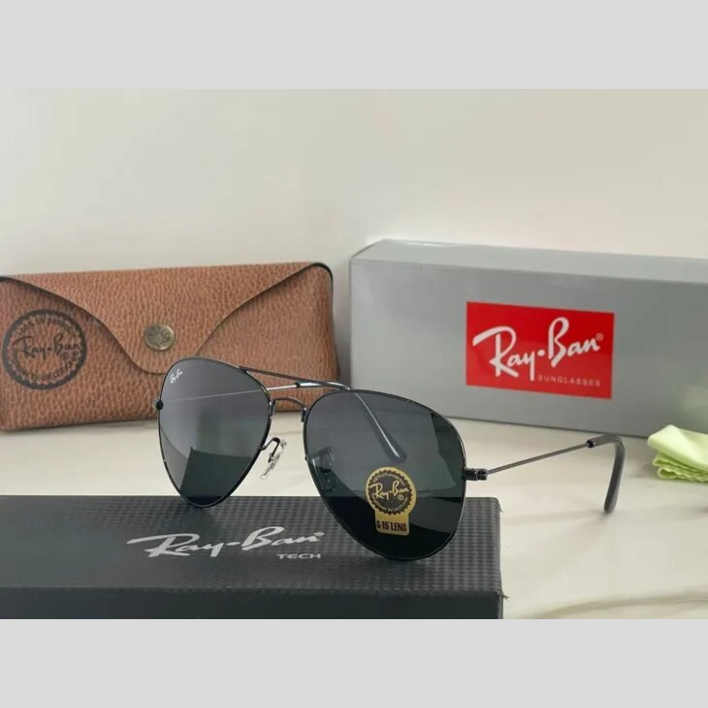 RAY-BAN All Season Special Men Women 7A Quality B2 3026 Aviator Causal Vintage Sunglasses For Unisex. ( A1-3025/26 Mm )