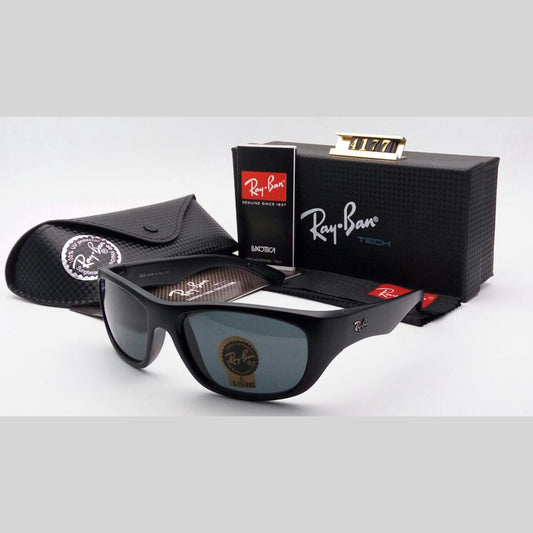 RAY-BAN Black & Black 4177 Sports Riding Wear Men's Sunglass.