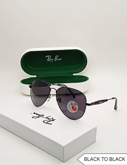 RAY-BAN New Modern Stylish Addition Shaded Black & Black 3517 Oval Sunglass For Unisex