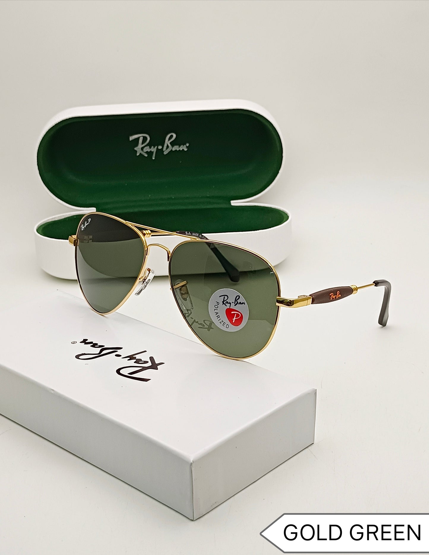 RAY-BAN New Fancy Men's Oval Aviator Silver Metal Frame Trendy Hot Favourite Wintage Sunglass For Unisex.