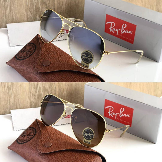 RAY-BAN New Top Trending Men's Pack Of 2 Combo Hot Favourite Wintage Sunglass For Unisex.