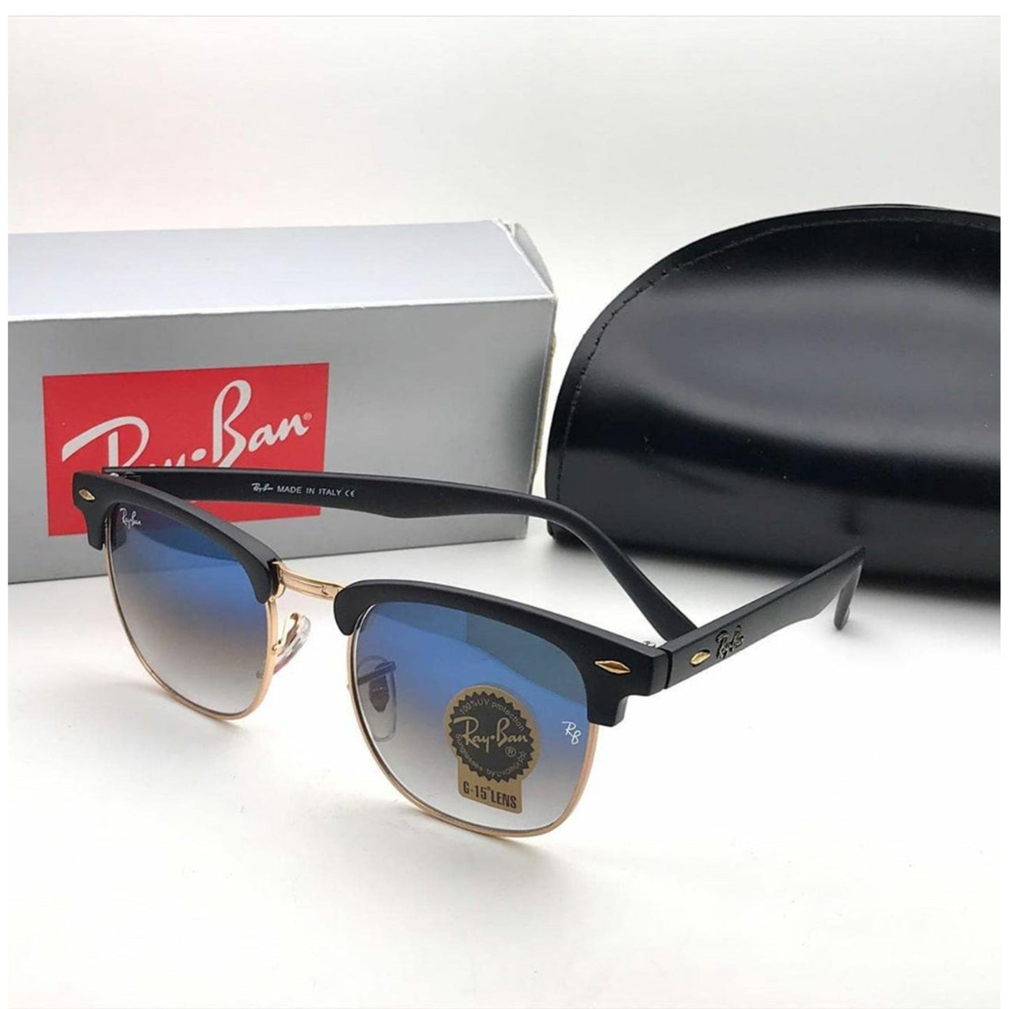RAY-BAN Buy New Stylish Men Women A1+ Quality Latest Designer Hot Favorite Club Special Vintage Sunglasses ( RB-3016 Club Master Sunglass )