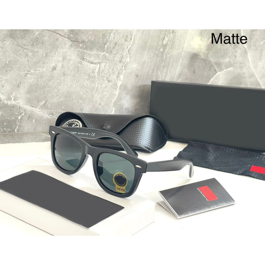 RAY-BAN All Season Special Men Women 7A Quality Wayfarer 2140 Square Causal Vintage Sunglasses For Unisex. ( B2 A1-2140 Mm )