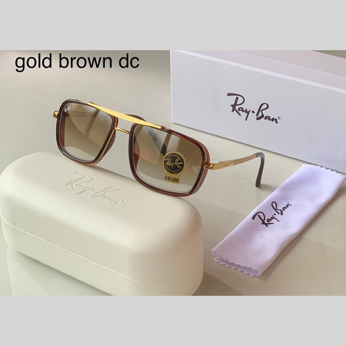 New Vintage Branded Ray-Ban With 100% UV Square 4413 Trendy luxury Men & Women Sunglass