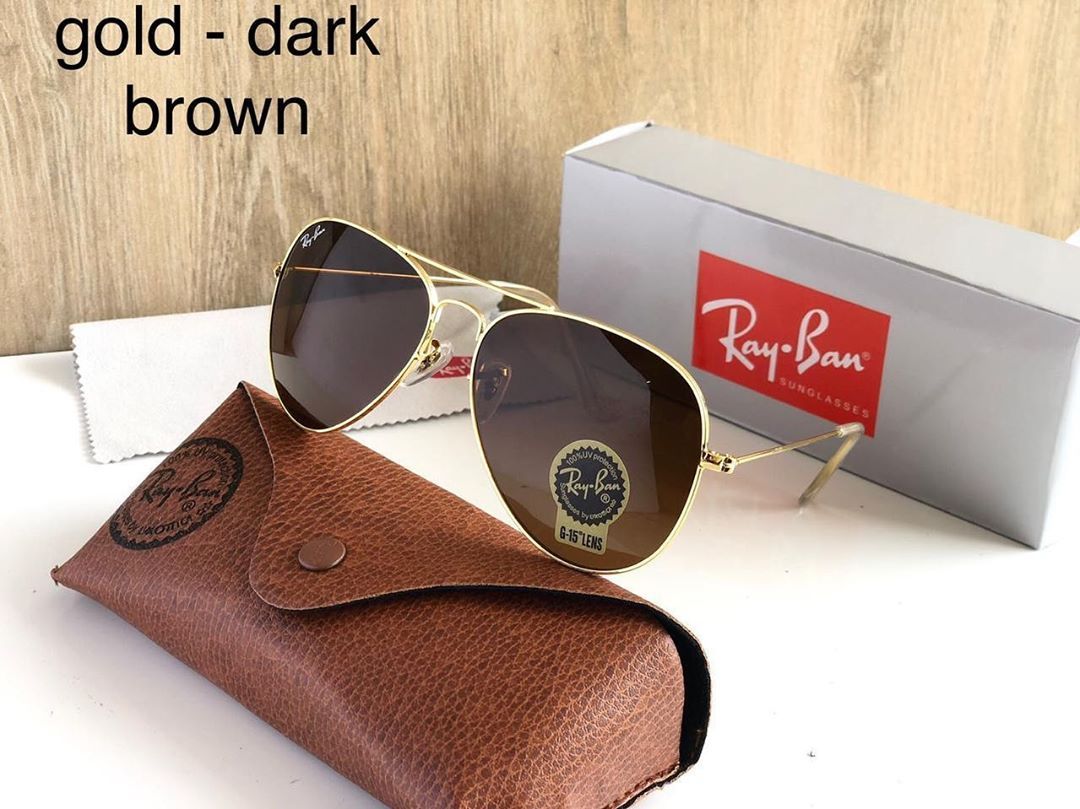 RAY-BAN New Fancy Men's Oval Aviator Metal Frame Trendy Hot Favourite Wintage Sunglass For Unisex.