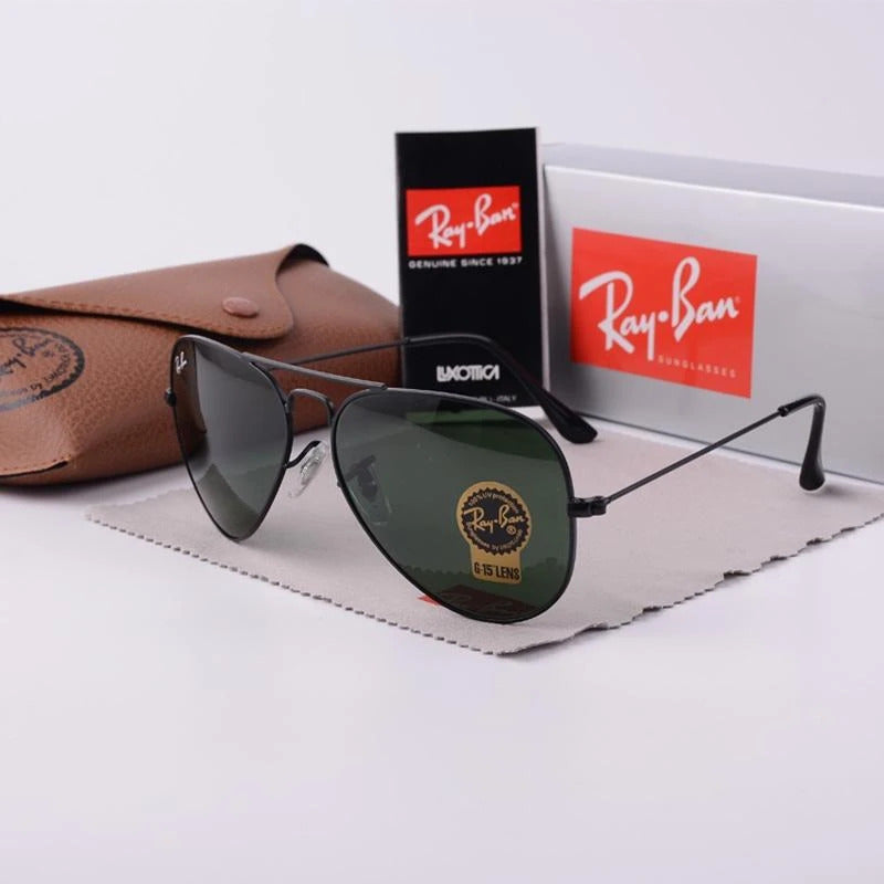 RAY-BAN New Fancy Men's Oval Aviator Metal Frame Trendy Hot Favourite Wintage Sunglass For Unisex.