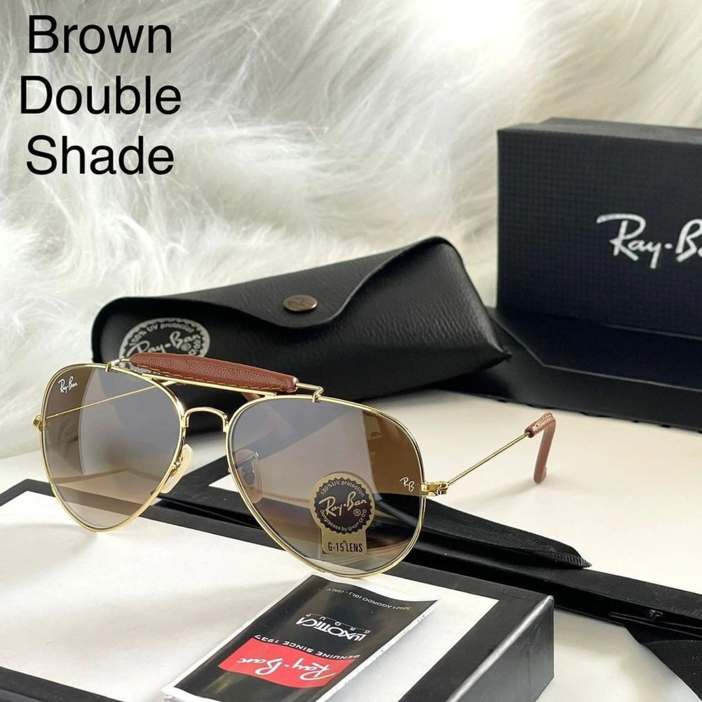 RAY-BAN All Season Special Men Women 7A Quality Aviator Bridge Causal Vintage Sunglasses For Unisex. ( B2 A1-3422 Mm )