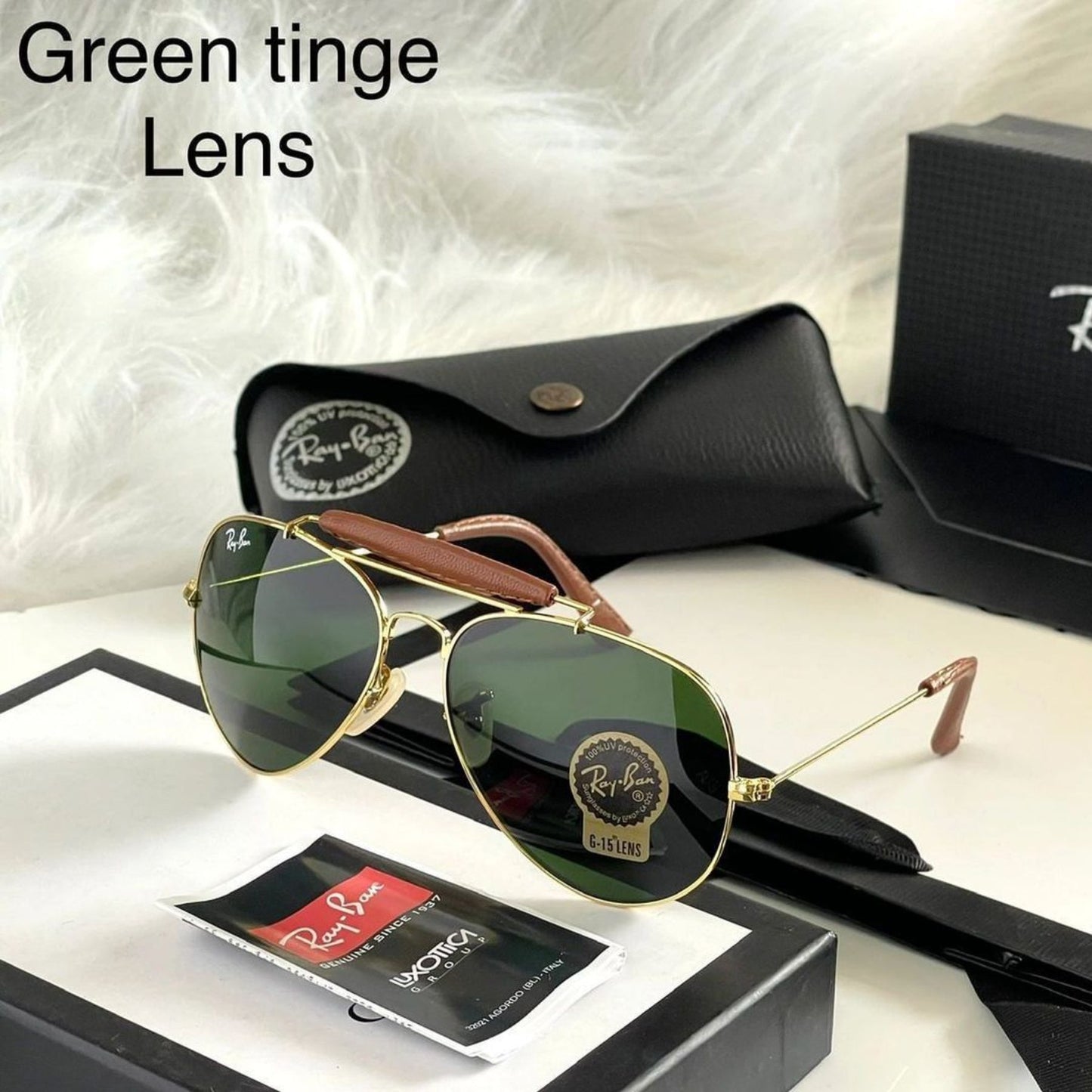 RAY-BAN All Season Special Men Women 7A Quality Aviator Bridge Causal Vintage Sunglasses For Unisex. ( B2 A1-3422 Mm )