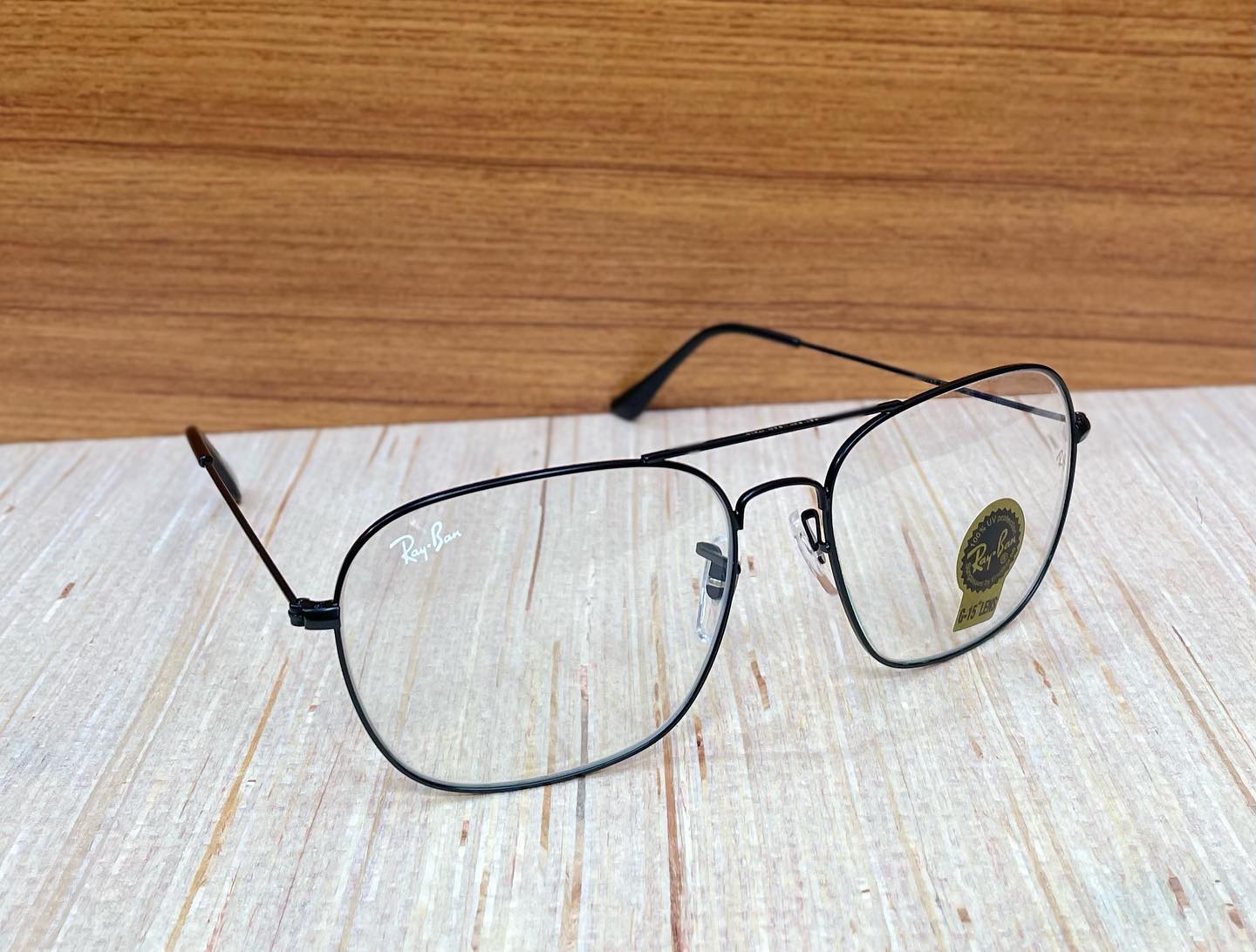 RAY-BAN New Fancy Men's Square Aviator Black Metal Frame Trendy Hot Favourite Wintage Sunglass For Unisex.