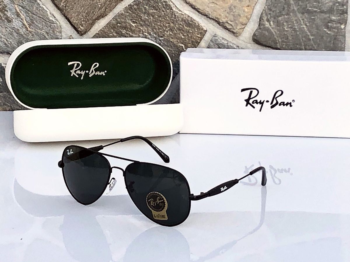 RAY-BAN New Fancy Men's double Shaded Aviator Metal Trendy Hot Favourite Wintage Sunglass For Unisex.