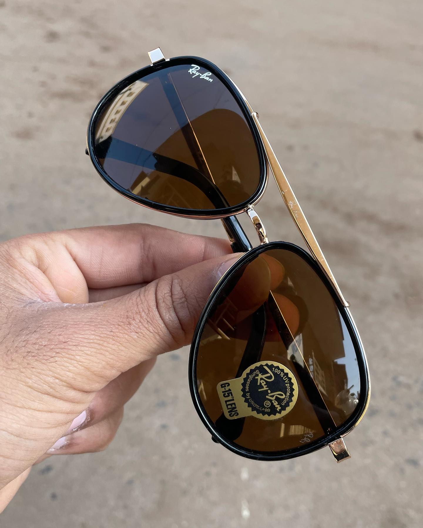 RAY-BAN New Fancy Men's Oval Side Cap Metal Frame Trendy Hot Favourite Wintage Sunglass For Unisex.