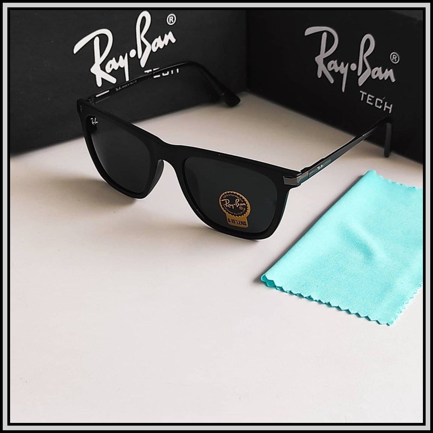 RAY-BAN Black & Black ( 4287 ) New 26-mm Men's Sunglasses.