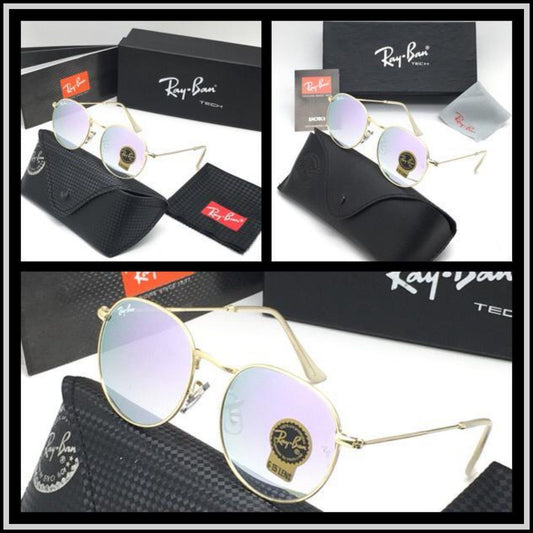 RAY-BAN Clear & Gold ( 3447) New 26-mm Men's Sunglasses.