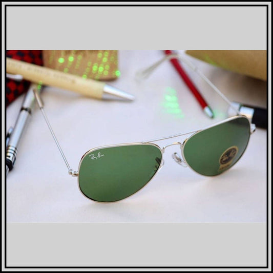 RAY-BAN Green & Gold ( 3026 ) New 26-mm Men's Sunglasses.