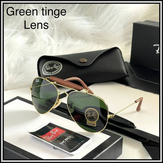 RAY-BAN Green & Gold ( 3422 ) New 26-mm Men's Sunglasses.
