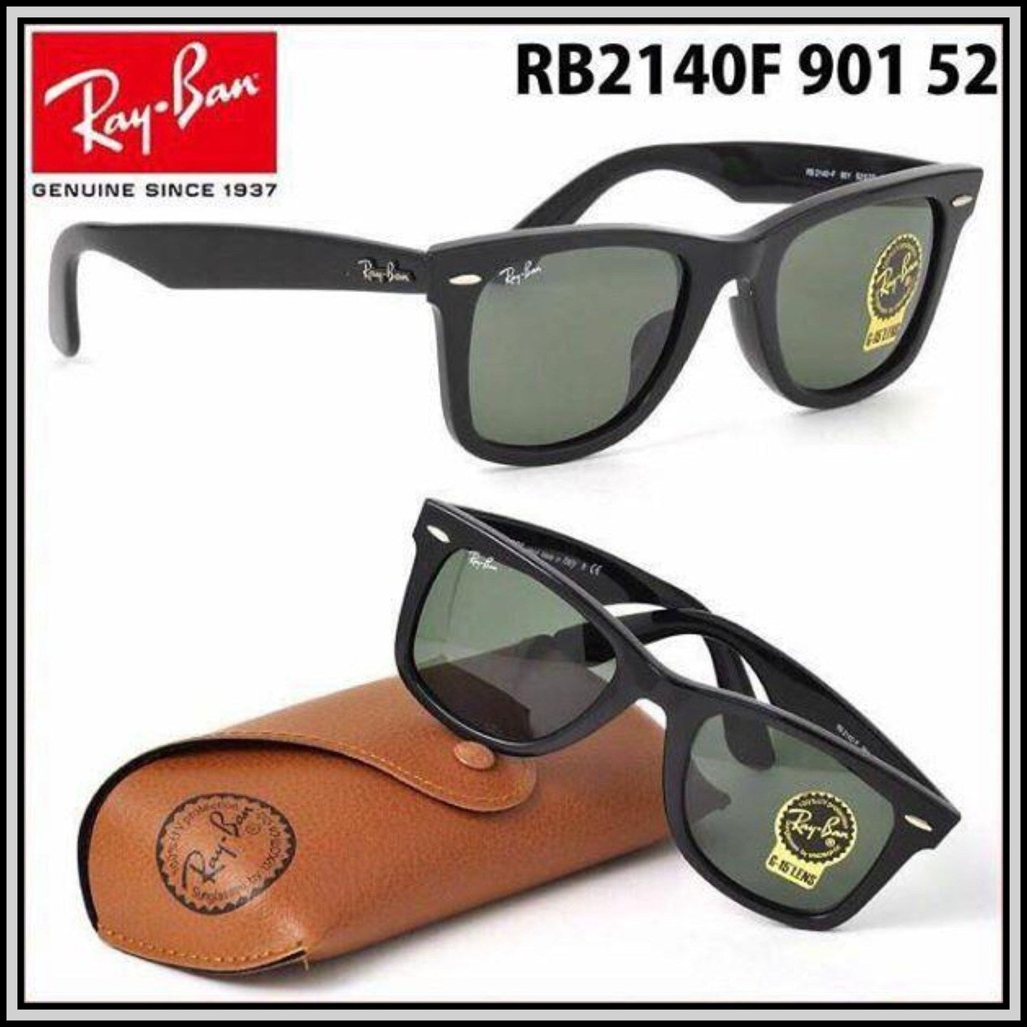 RAY-BAN Green ( 2140 ) New 26-mm Men's Sunglasses.